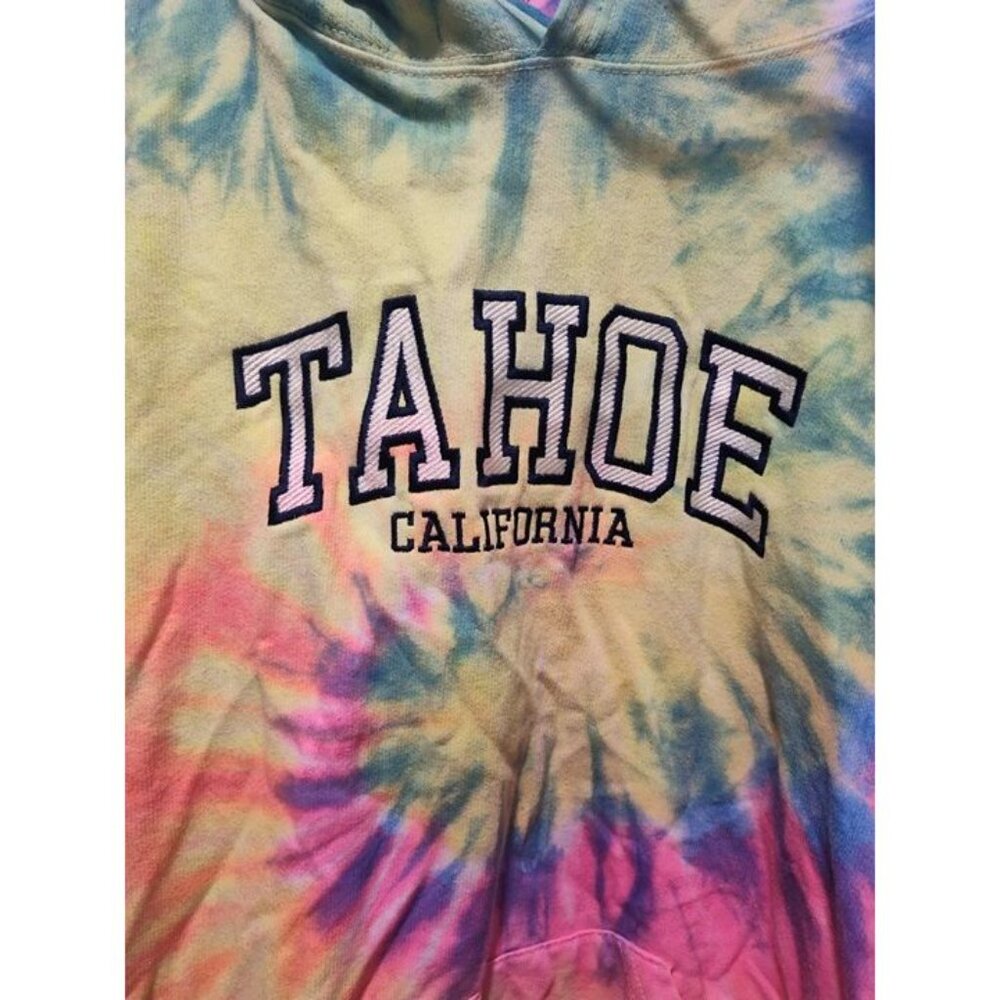 Dreamsicle Unisex Size Large Tahoe Hoodie Tie Dye Festival Casual Relaxed - Picture 3 of 7